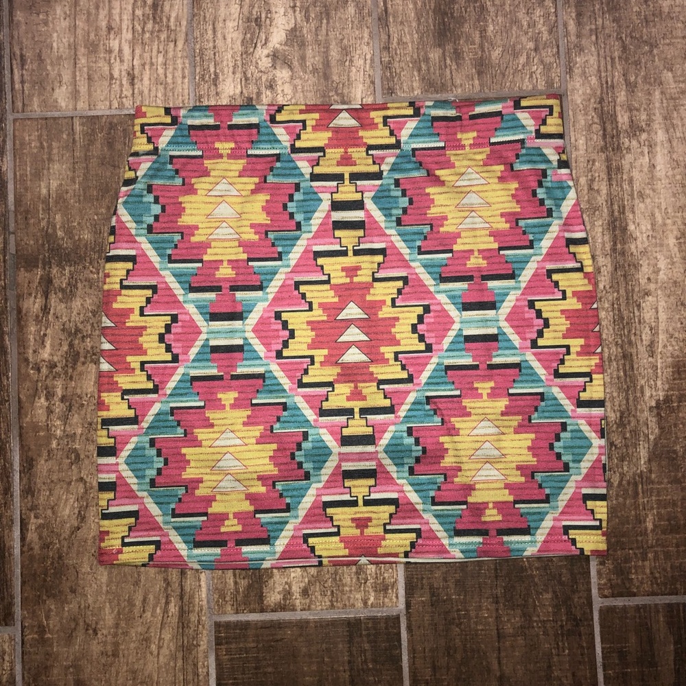 Aztec Patterned Skirt